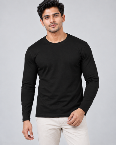 100% Cotton Full Sleeve Tee – Platinum Range