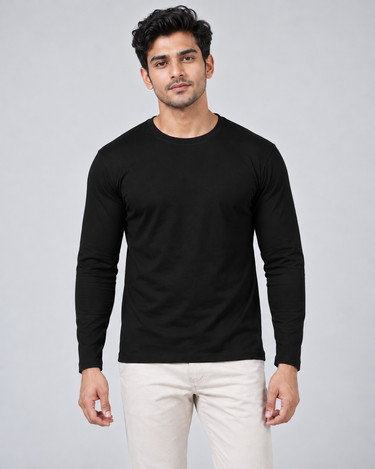 100% Cotton Full Sleeve Tee – Platinum Range