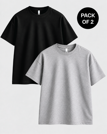Plus Size T-Shirt Combo – Pack of 2