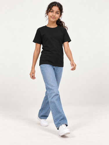Kids Classic Round Neck Tee – Pure Cotton
