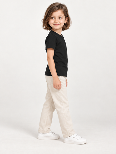 Toddler 100% Cotton Round Neck T-Shirt