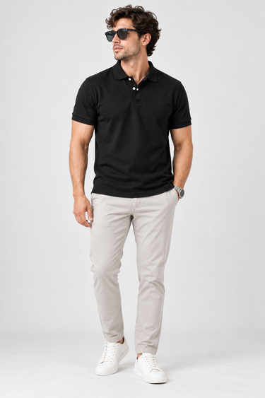 Glide cotton Unisex Polo Short sleeve tee
