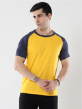 Men’s 100% Cotton Raglan Half Sleeve Top