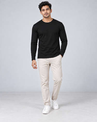 100% Cotton Full Sleeve Tee – Platinum Range