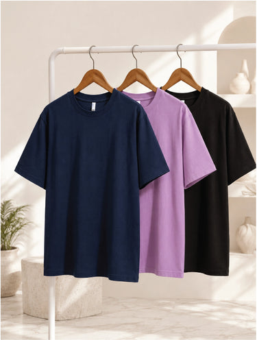 Pack of 3 Oversized T-Shirt I 100% Cotton I Mega Sale