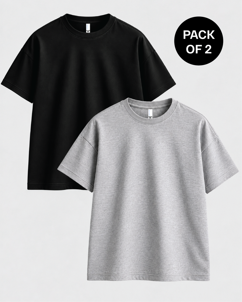 Plus Size T-Shirt Combo – Pack of 2