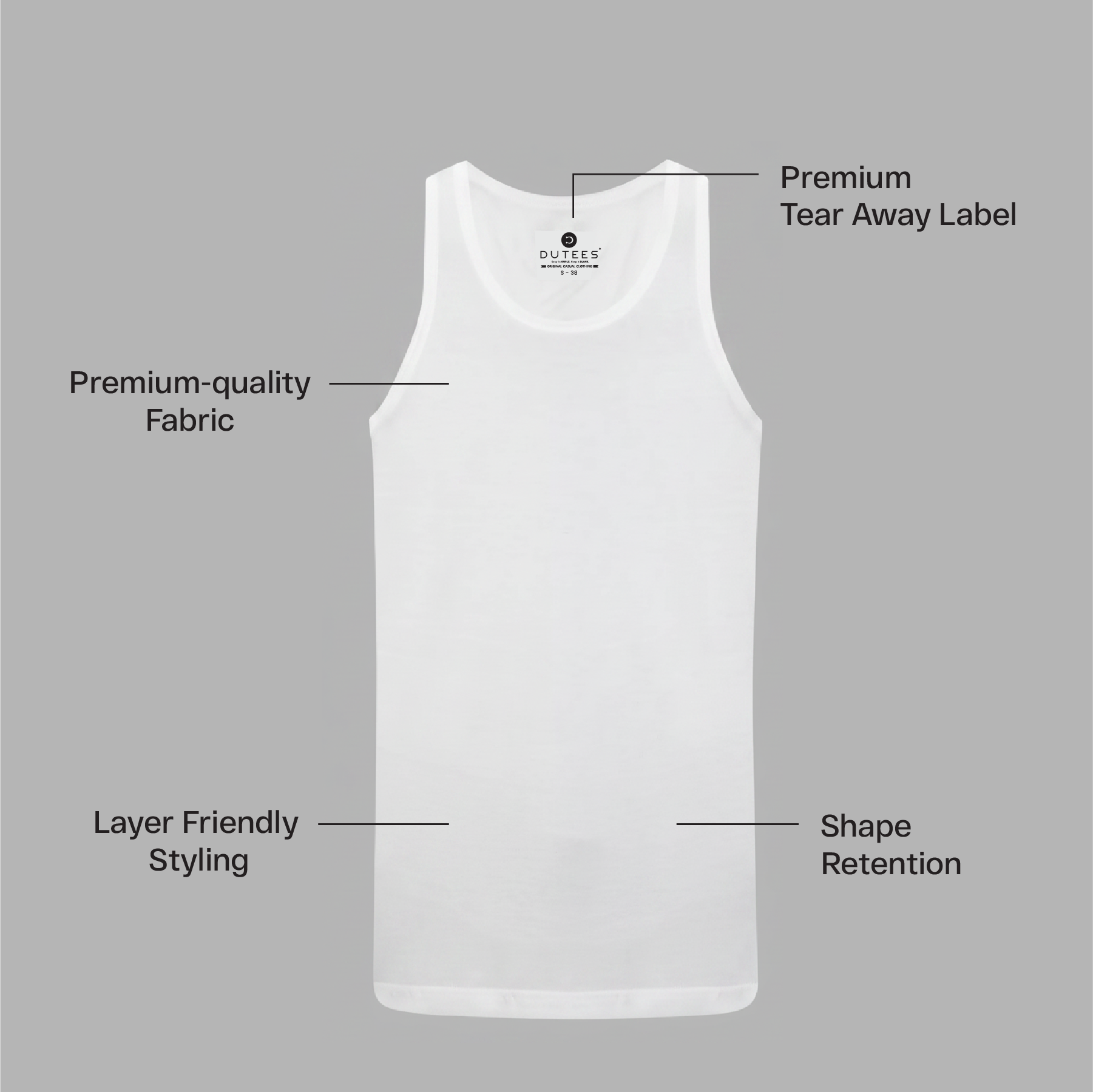 Men’s Premium Soft Cotton Inner Vest