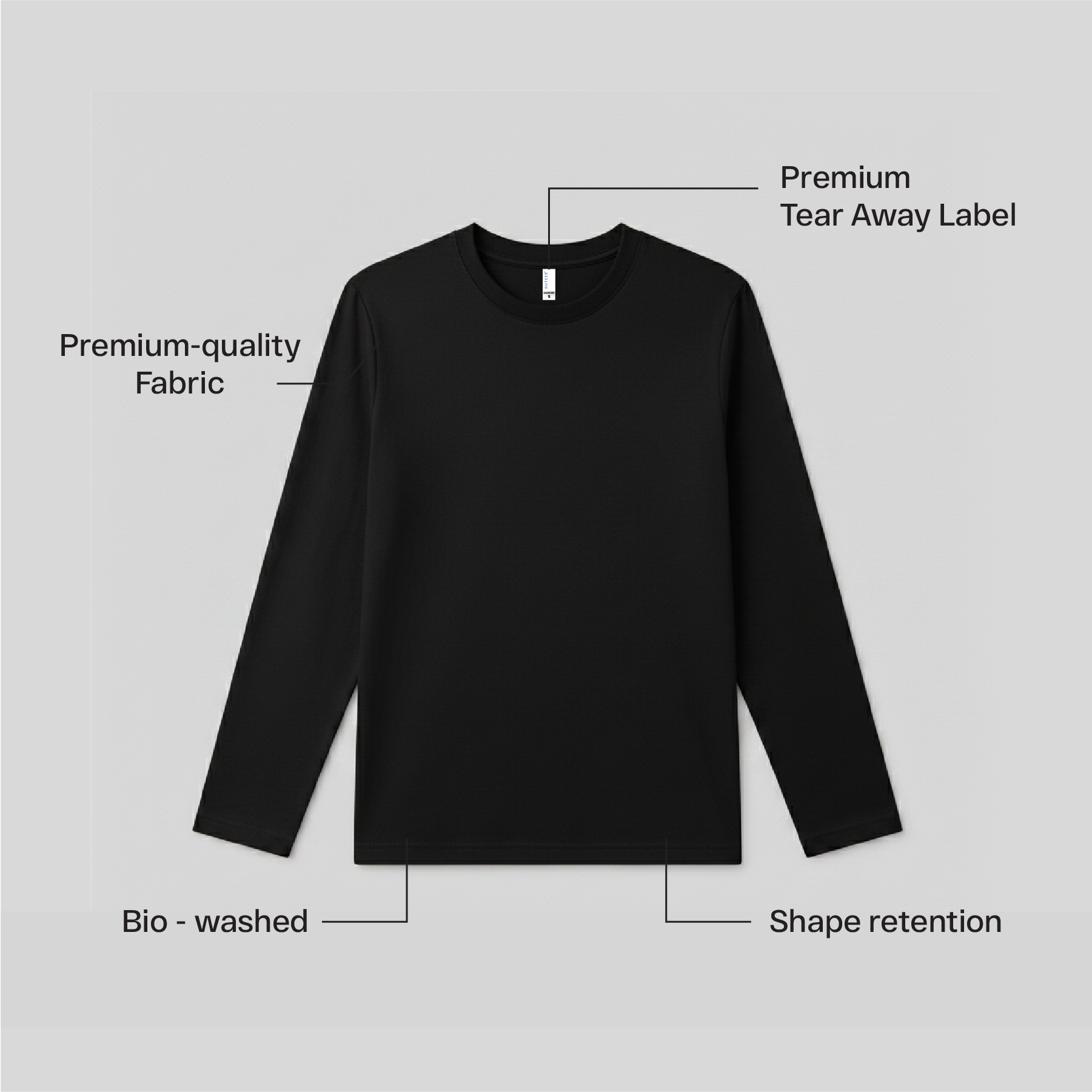 Basics 180 Kids Full Sleeve T-Shirt