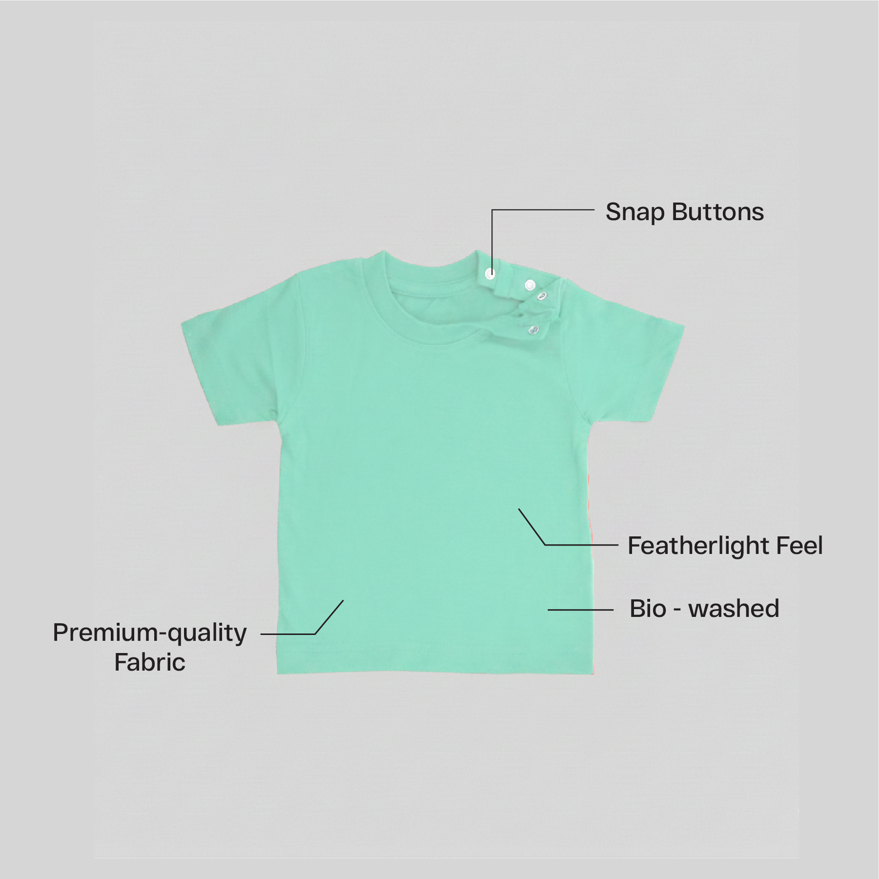 100% Cotton Infant Tee – Soft & Gentle on Skin